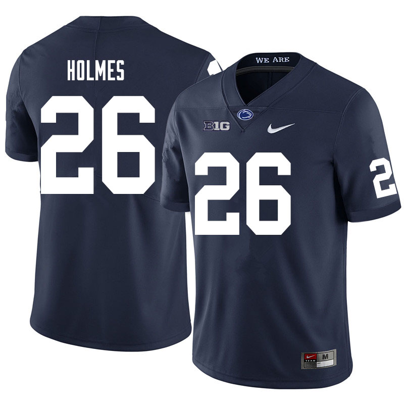 NCAA Nike Men's Penn State Nittany Lions Caziah Holmes #26 College Football Authentic Navy Stitched Jersey XQH8698FT